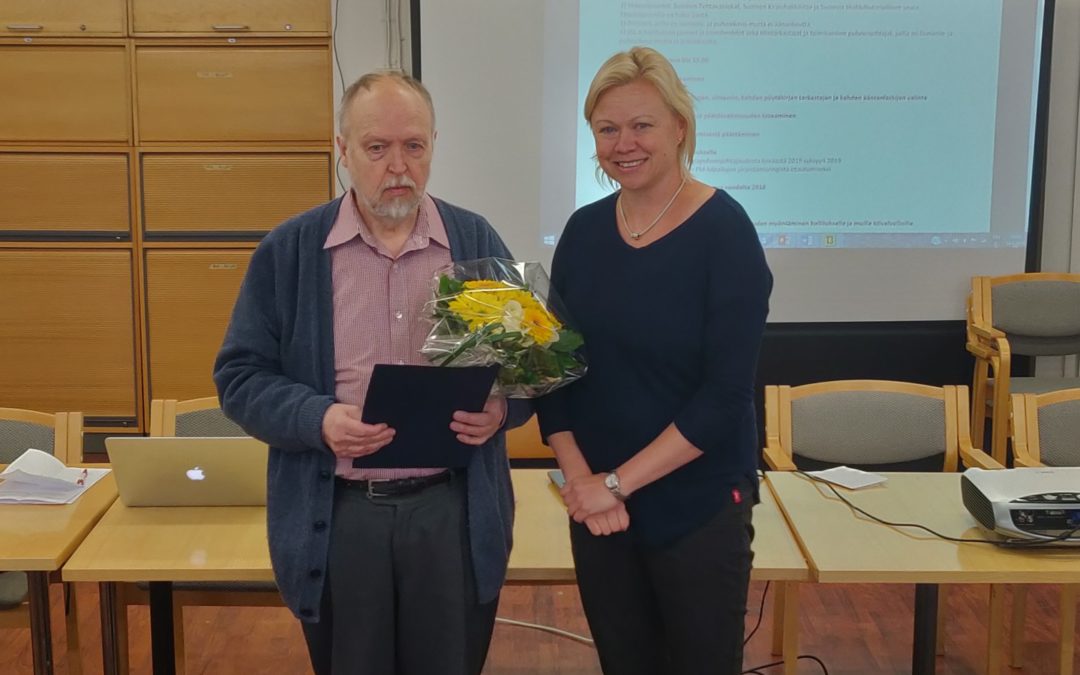 Veikko Valolle Alfred Kordelinin säätiön tunnustuspalkinto